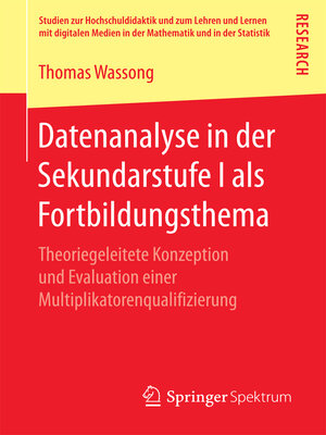 cover image of Datenanalyse in der Sekundarstufe I als Fortbildungsthema